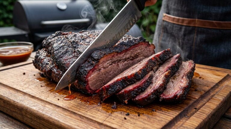 Rauch und Ruhe sind für August beim Brisket das A und O 1 Womit August die Garkurve neben dem Rauch steuert